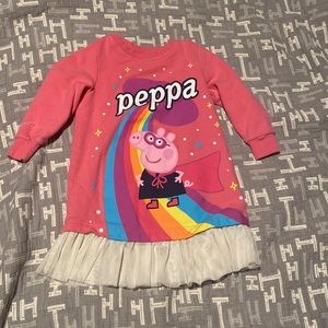 Peppa pig shirt dress girls